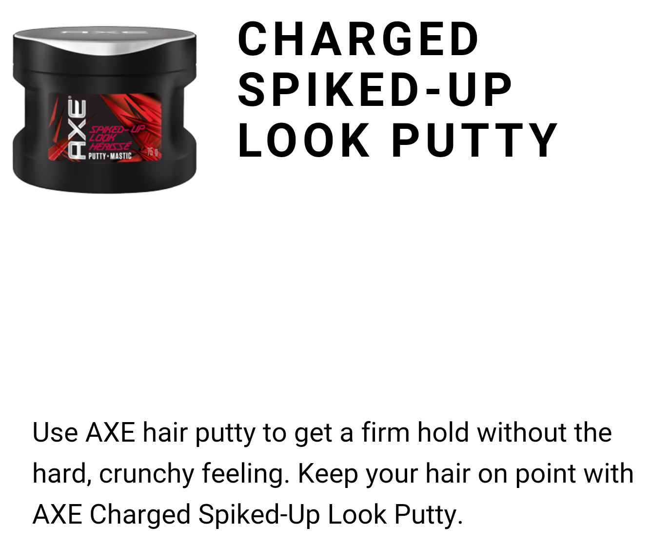 #AXEGOTSTYLE Charged Spiked-Up Look Putty