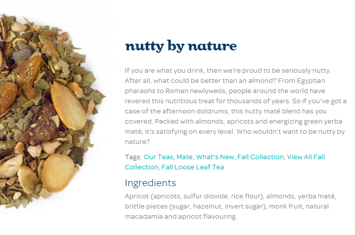 DAVIDsTEA Thanksgiving Collection DoTheDaniel.com Nutty by Nature